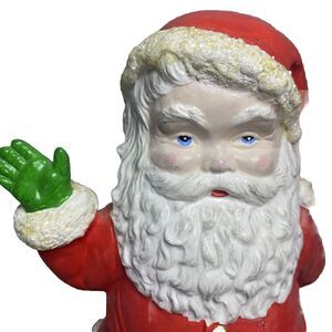 VTG Santa Claus‎ Figure Planter Figurine 1973 Duncan Ceramic Hand Painted 1980
